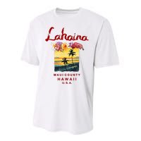 Hawaii Lahaina Maui Vintage Hawaiian Performance Sprint T-Shirt