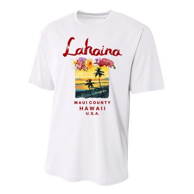 Hawaii Lahaina Maui Vintage Hawaiian Performance Sprint T-Shirt