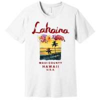 Hawaii Lahaina Maui Vintage Hawaiian Premium T-Shirt