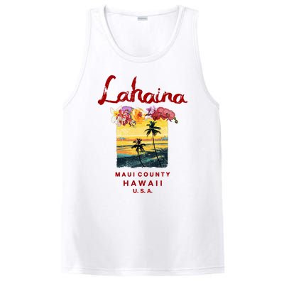 Hawaii Lahaina Maui Vintage Hawaiian PosiCharge Competitor Tank