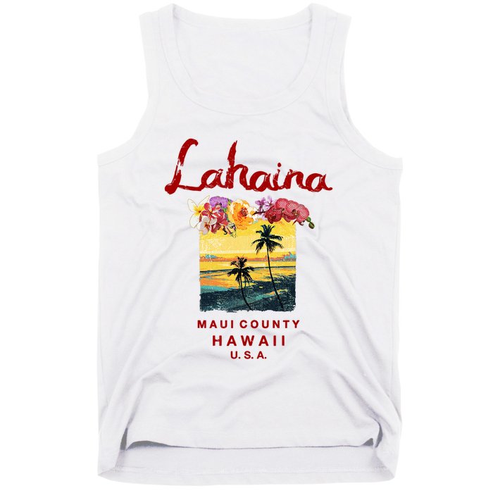 Hawaii Lahaina Maui Vintage Hawaiian Tank Top