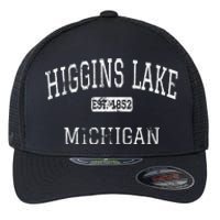 Higgins Lake Michigan MI Vintage Flexfit Unipanel Trucker Cap