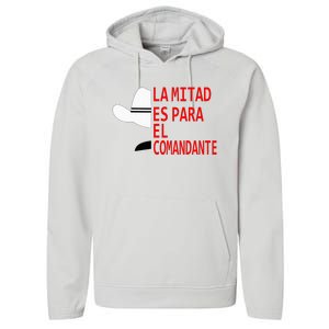 Honduras La Mitad Es Para El Comandante Performance Fleece Hoodie