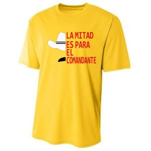 Honduras La Mitad Es Para El Comandante Performance Sprint T-Shirt