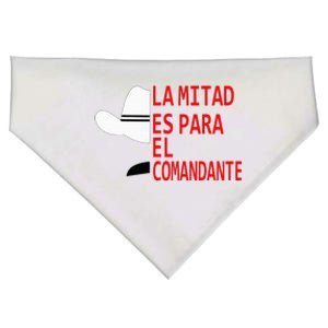 Honduras La Mitad Es Para El Comandante USA-Made Doggie Bandana