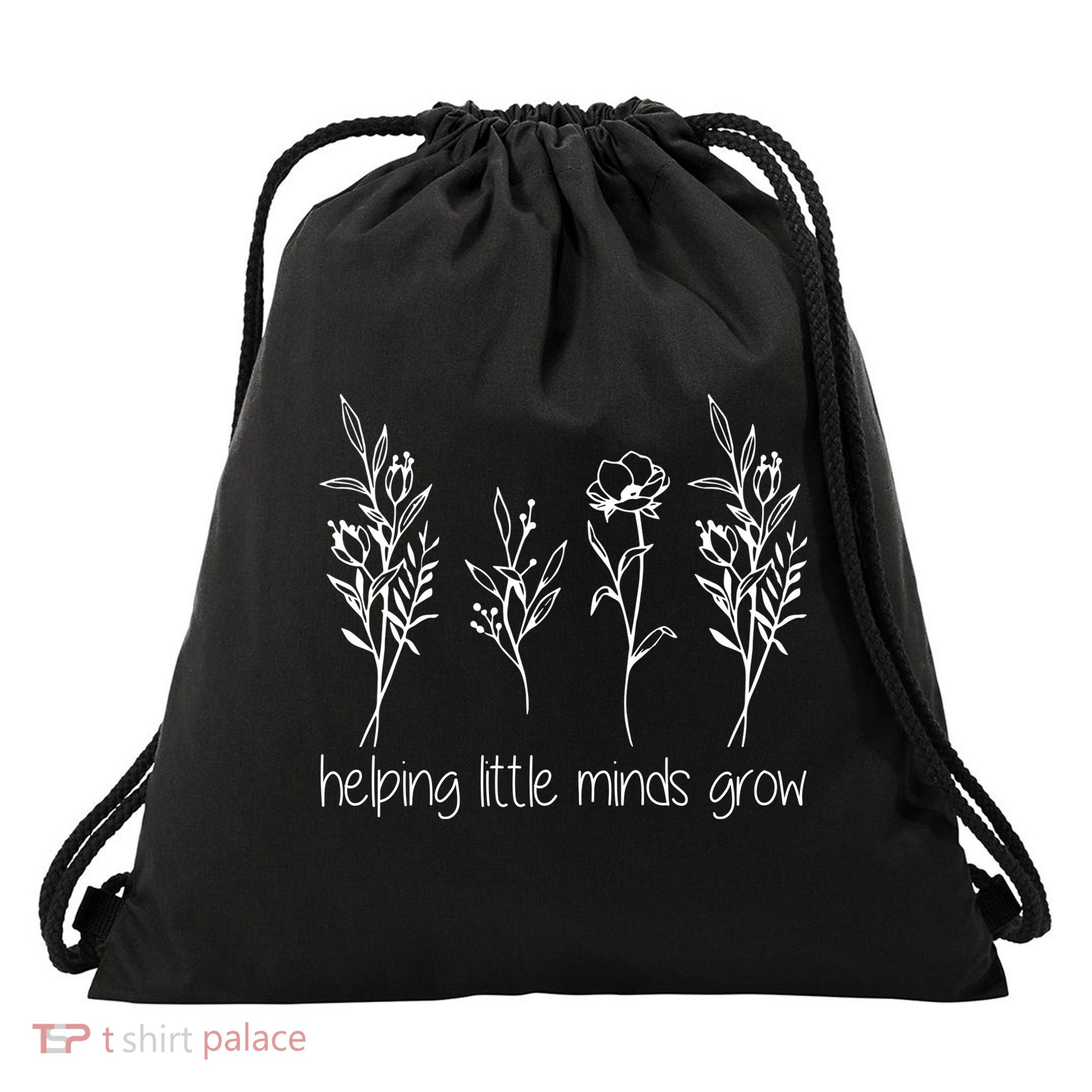 Helping Little Minds Grow Gift For Teacher Drawstring Bag