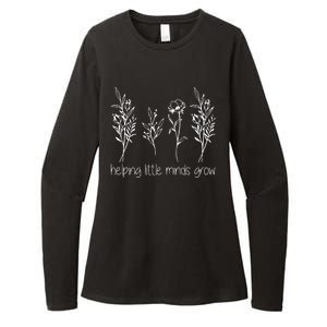 Helping Little Minds Grow Gift For Teacher Womens CVC Long Sleeve Shirt