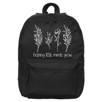 Helping Little Minds Grow Gift For Teacher 16 in Basic Backpack