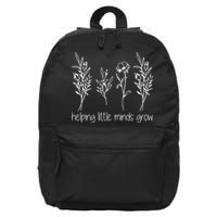 Helping Little Minds Grow Gift For Teacher 16 in Basic Backpack