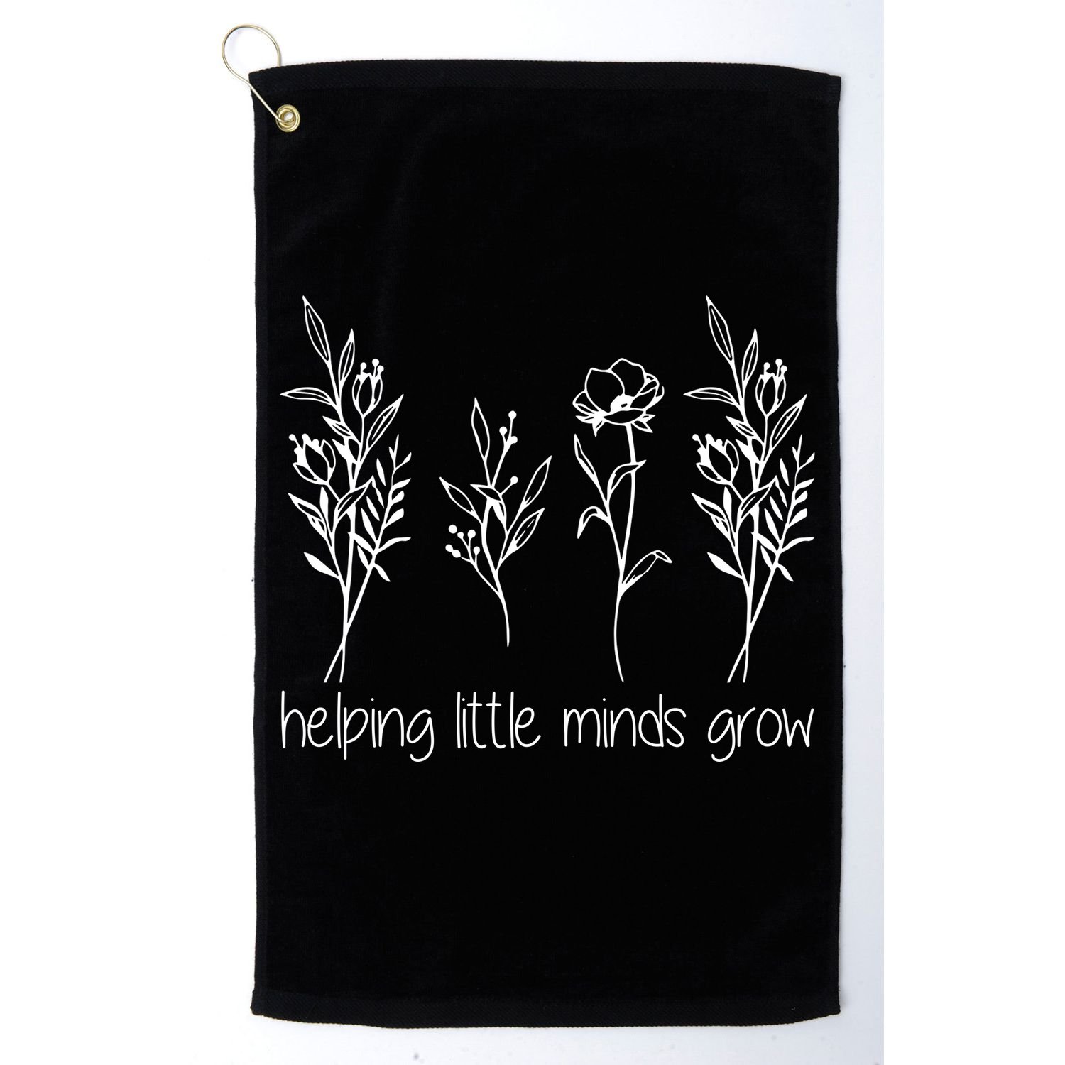 Helping Little Minds Grow Gift For Teacher Golf Towel