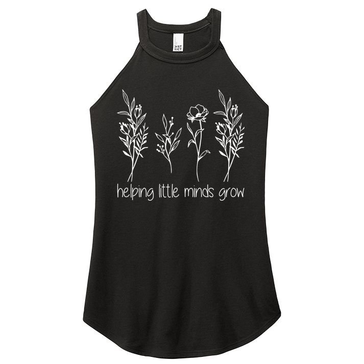 Helping Little Minds Grow Gift For Teacher Women's Perfect Tri Rocker Tank