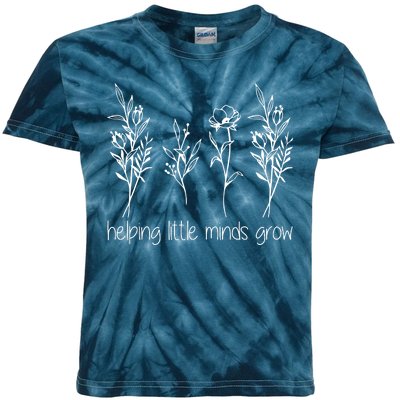 Helping Little Minds Grow Gift For Teacher Kids Tie-Dye T-Shirt