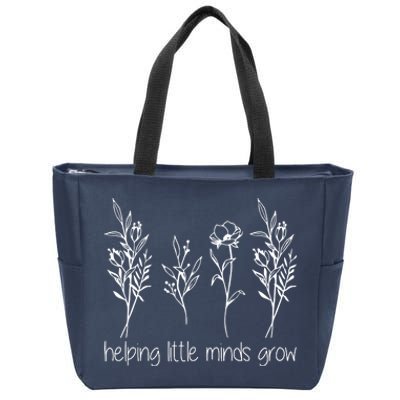 Helping Little Minds Grow Gift For Teacher Zip Tote Bag