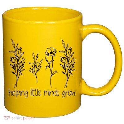 Helping Little Minds Grow Gift For Teacher 11oz C Handle Ceramic Mug