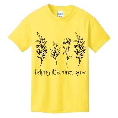 Helping Little Minds Grow Gift For Teacher Kids T-Shirt