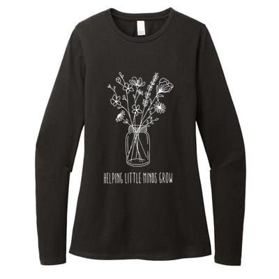 Helping Little Minds Grow Teacher Life Womens CVC Long Sleeve Shirt