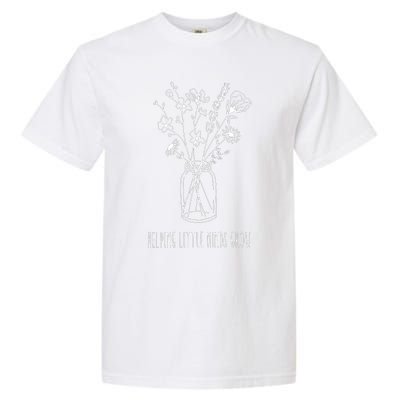 Helping Little Minds Grow Teacher Life Garment-Dyed Heavyweight T-Shirt