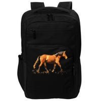 Horse Lover Man Woman Loves Horses Gift Rider Riding Impact Tech Backpack