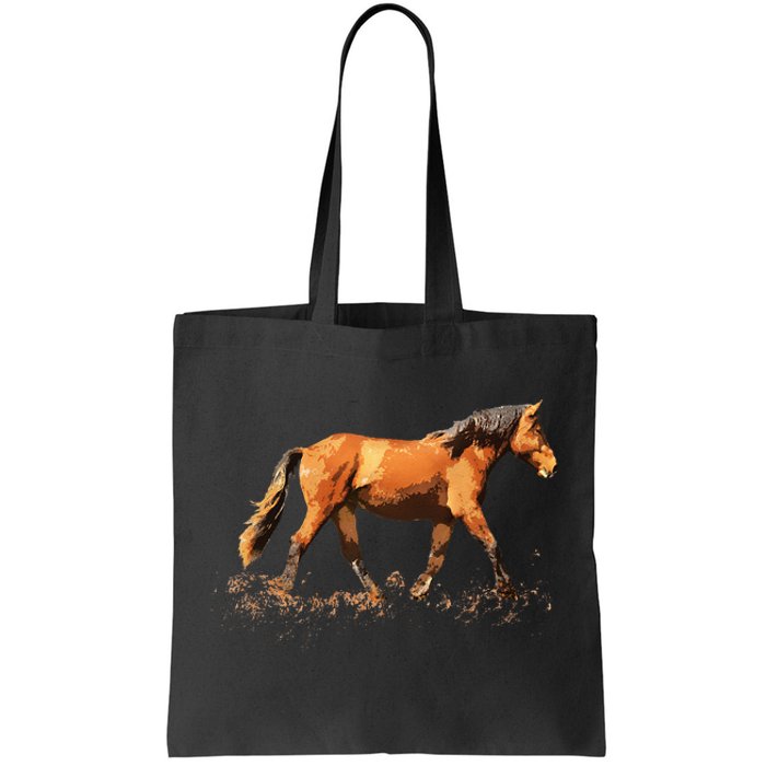 Horse Lover Man Woman Loves Horses Gift Rider Riding Tote Bag