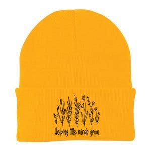 Helping Little Minds Grow Wildflowers Gift Teachers Gift Knit Cap Winter Beanie