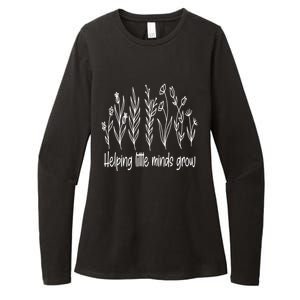 Helping Little Minds Grow Wildflowers Gift Teachers Gift Womens CVC Long Sleeve Shirt