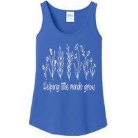 Helping Little Minds Grow Wildflowers Gift Teachers Gift Ladies Essential Tank