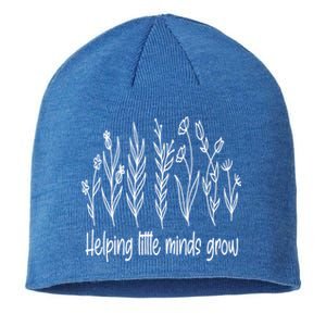 Helping Little Minds Grow Wildflowers Gift Teachers Gift Sustainable Beanie