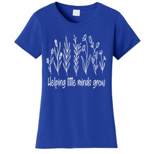 Helping Little Minds Grow Wildflowers Gift Teachers Gift Women's T-Shirt