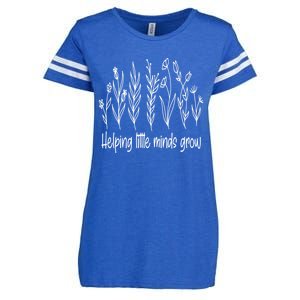 Helping Little Minds Grow Wildflowers Gift Teachers Gift Enza Ladies Jersey Football T-Shirt