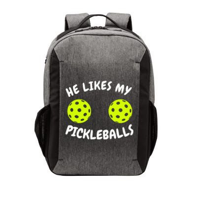 He Likes My Pickleballs Couple Pickleball Matching Vector Backpack