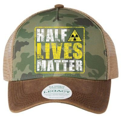 Half Lives Matter Nuclear Engineering  Legacy Tie Dye Trucker Hat