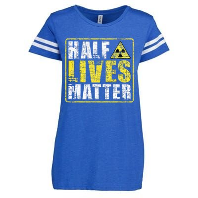 Half Lives Matter Nuclear Engineering  Enza Ladies Jersey Football T-Shirt