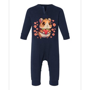 Hamster Lover Men Women Valentines Day Hamster Infant Fleece One Piece