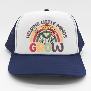 Helping Little Minds Grow Retro Rainbow Trucker Hat