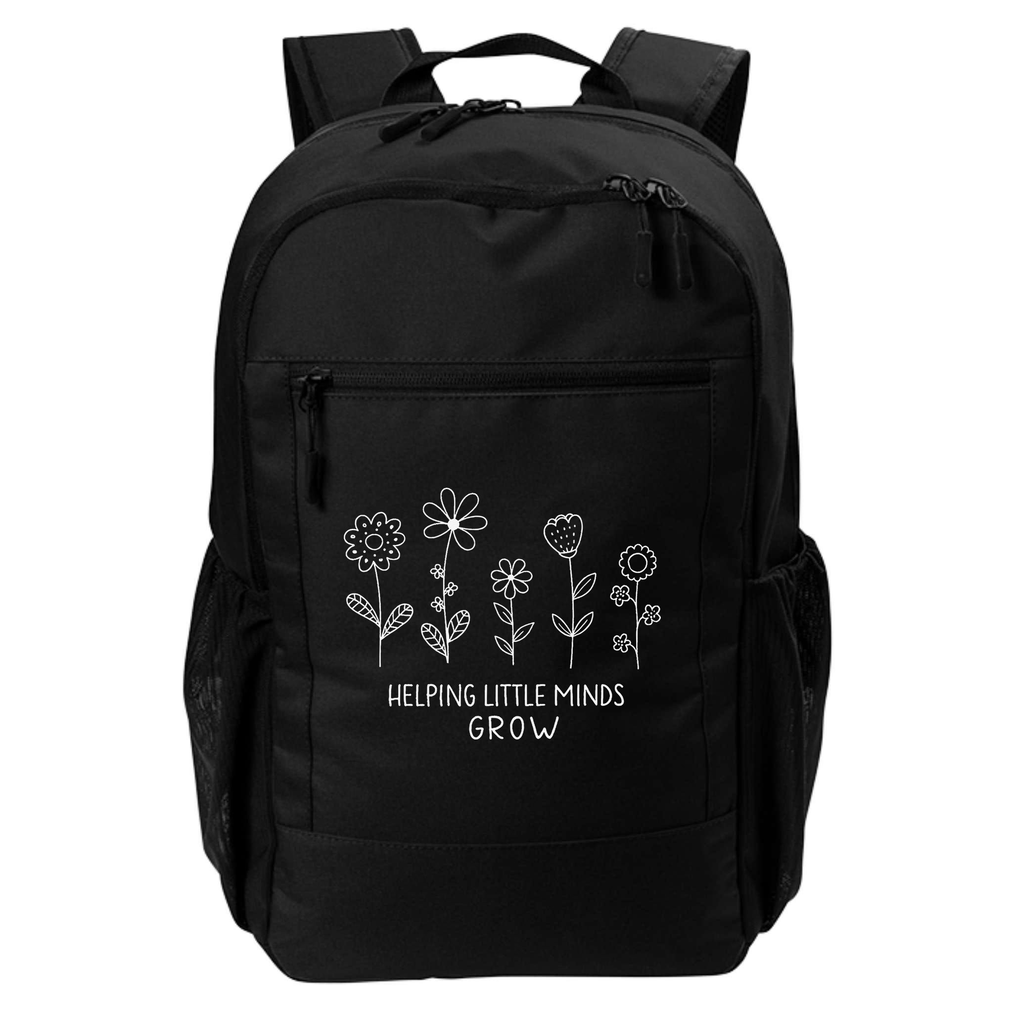 Helping Little Minds Grow Wildflower Kindergarten Teacher Backpack