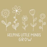 Helping Little Minds Grow Wildflower Kindergarten Teacher Button