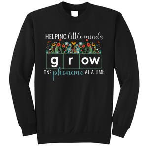 Helping Little Minds Grow One Phoneme At A Time Teacher Sweatshirt