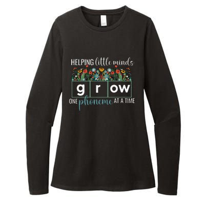 Helping Little Minds Grow One Phoneme At A Time Teacher Womens CVC Long Sleeve Shirt