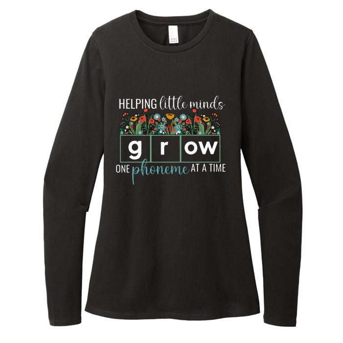 Helping Little Minds Grow One Phoneme At A Time Teacher Womens CVC Long Sleeve Shirt