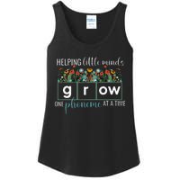 Helping Little Minds Grow One Phoneme At A Time Teacher Ladies Essential Tank