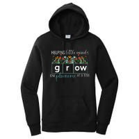 Helping Little Minds Grow One Phoneme At A Time Teacher Women's Pullover Hoodie