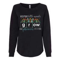 Helping Little Minds Grow One Phoneme At A Time Teacher Womens California Wash Sweatshirt