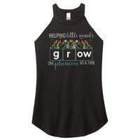 Helping Little Minds Grow One Phoneme At A Time Teacher Women's Perfect Tri Rocker Tank