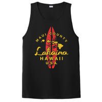 Hawaii Lahaina Maui Vintage Hawaiian Islands Surf PosiCharge Competitor Tank