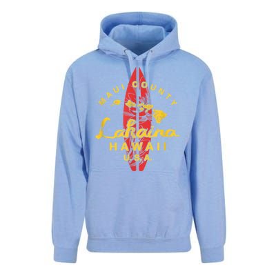 Hawaii Lahaina Maui Vintage Hawaiian Islands Surf Unisex Surf Hoodie