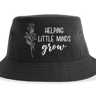 Helping Little Minds Grow Educator Teacher Sustainable Bucket Hat