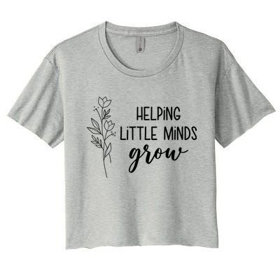 Helping Little Minds Grow Educator Teacher Crop Top