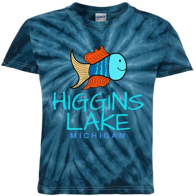 Higgins Lake Michigan , Boaters And Anglers MI Kids Tie-Dye T-Shirt