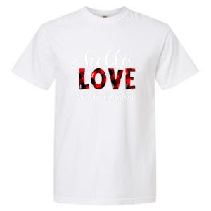 Hello Love Medical Assistant Flannel Valentine's Day Great Gift Garment-Dyed Heavyweight T-Shirt