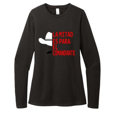 Honduras La Mitad Es Para El Comandante Womens CVC Long Sleeve Shirt